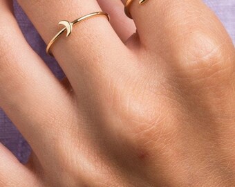 Dainty ring - Minimalist open ring - Simple gold ring - Thin gold ring - Dainty ring - Minimalist jewelry - Dainty jewelry - Stacking ring