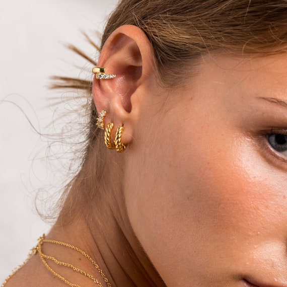 Braided Hoops Small main image 0
