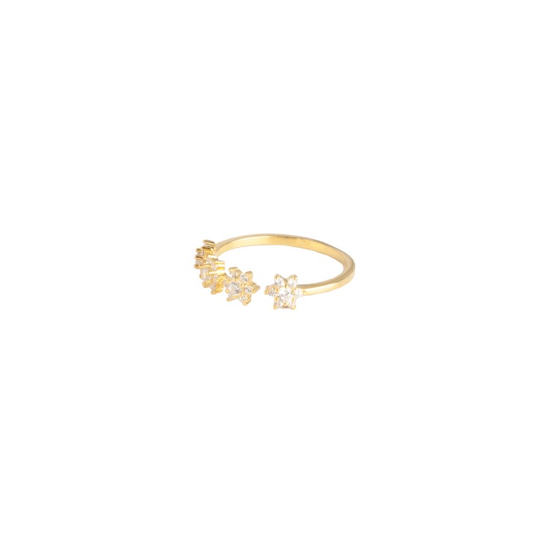 Open cz ring Cz ring Star cz gold ring Gold ring Dainty ring Open ring Star ring Stackable ring Silver ring Minimal ring