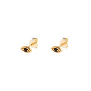 Eye studs earrings,Tiny gold studs,Dainty earrings,Gold earrings, Studs earrings,Evil eye earrings, Huggie earrings,Delicate earrings image 2