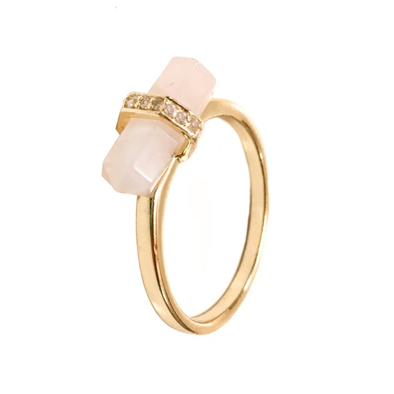 cartier rose quartz ring