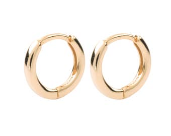Ear hugging earrings - Gold hoop earrings - Silver hoop earrings - Minimalist earrings - Dainty earrings - Cartilage hoops - Tragus hoops