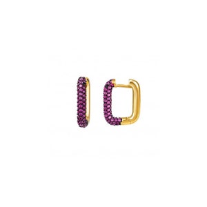 Cz hoops, Gemstone hoop earrings, Gold hoops, Silver hoops, Zirconia hoops, Dainty hoops, Color zirconia, Cz Hoops image 10