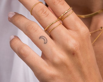 Dainty braid gold ring, Minimalist simple ring, Minimal ring, Tiny ring, Stacking ring, Thin gold ring, Stackable ring, Minimalist ring