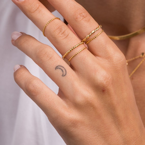 Minimal yellow gold rings to make up the perfect stack | Vrai & Oro |  Jewelry, Minimalist jewelry, Minimal jewelry