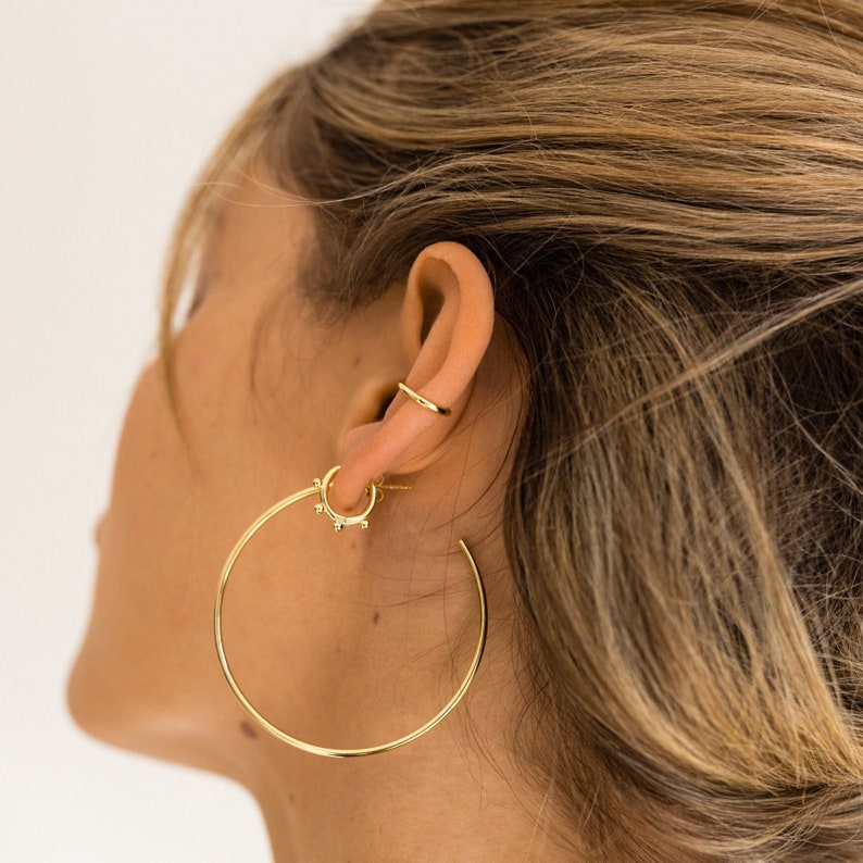 Ear Cuff Dainty Gold Ear Cuff Huggie Ear Cuff Minimalist Etsy