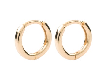 Small Hoop Earrings - Tiny gold hoops - Dainty Earrings - Tragus hoop earrings - Minimalist Earrings - Minimalist Jewelry - Cartilage hoop