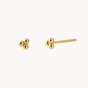 Kleine sierlijke oorbellen Kleine gouden studs Sierlijke zilveren studs Stud oorbellen Lobe oorbellen-kraakbeen studs-minimalistische oorbellen S-PE00185 afbeelding 5