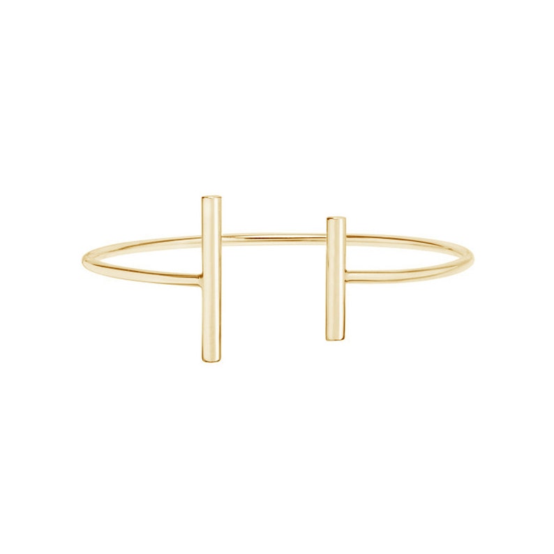 T-bar 925 sterling silver bangle T-bar gold bangle T-bangle T-bar gold bracelet Minimal jewelry bangle T-bracelet