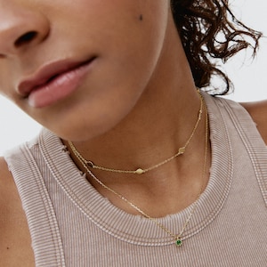 Circle necklace - Coin necklace - Gold coin necklace - Silver coin necklace - Minimal necklace - Minimalist necklace - Gold choker