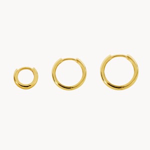 Ear hugging earrings - Gold hoop earrings - Silver hoop earrings - Minimalist earrings - Dainty earrings - Cartilage hoops - Tragus hoops