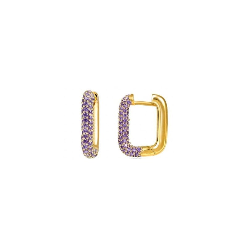 Cz hoops, Gemstone hoop earrings, Gold hoops, Silver hoops, Zirconia hoops, Dainty hoops, Color zirconia, Cz Hoops image 8