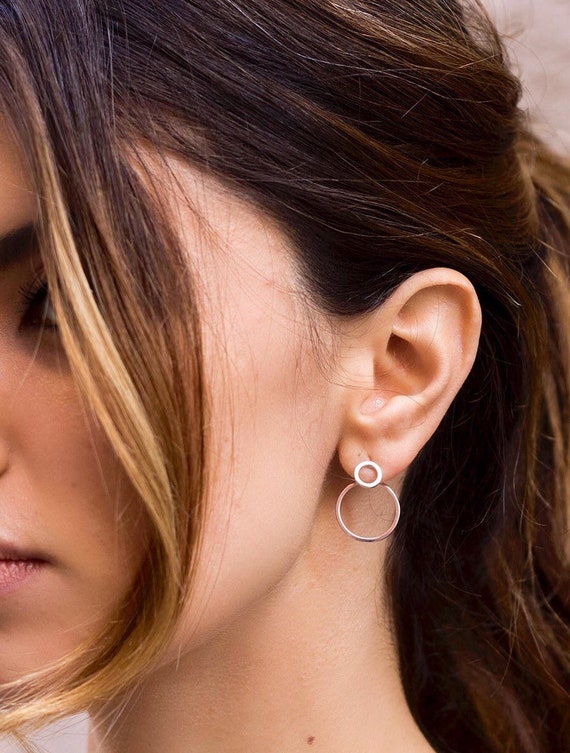 Gold Ear Jacket Earring Dainty Jewelry Dainty Gold Earrings Ear JAcket Gold Unique Jewelry Ear Climber Trending Jewelry