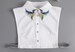 Off White Rhinestone Fake Collar / Chiffon Crystal Half Fake Pointed Collar / Half Shirt Collar with Crystal / Removable Fake Collar B57(K) 