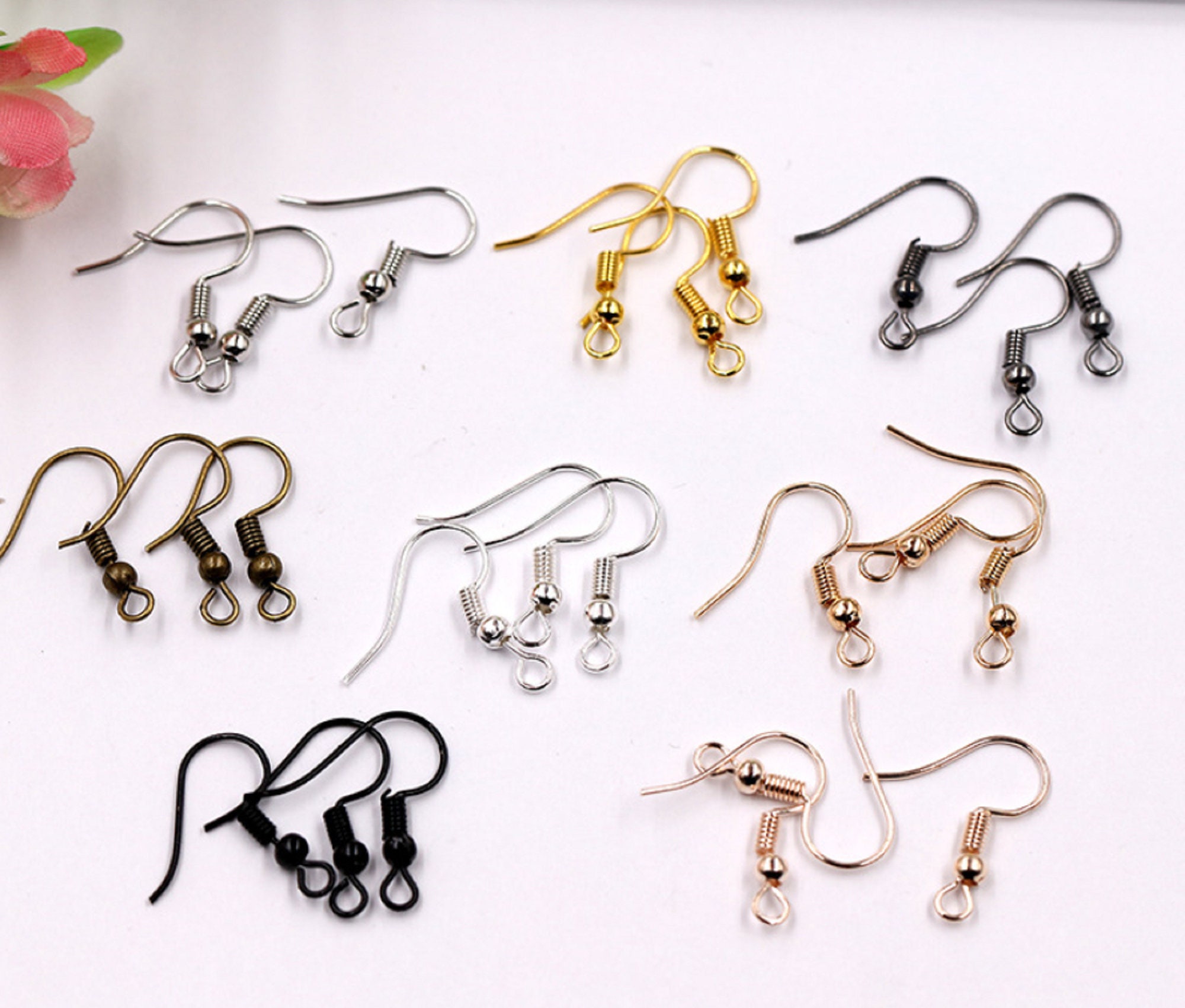 100 Pcs X DIY Fish Hook Earrings, Jewellery Making Findings, DIY Earrings  Accessories E69 -  Canada