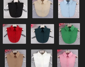 Chiffon Point Fake Collar / Detachable Fake Collar / Half Shirt Collar / Removable Fake Collar B124(K)