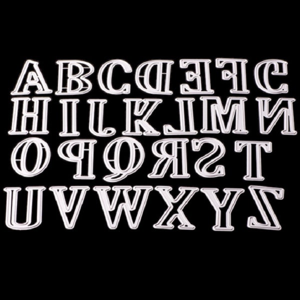 Alphabet Die Cut Etsy