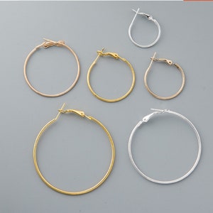 20 pcs x DIY Earrings Hoop, Jewellery Making Findings, DIY Earrings Accessories E80