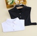 White Colour Fake Cotton Collar / Cotton Half Fake Dickie Collar / Half Shirt Collar / Removable Fake Collar B112(M) 