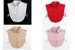 Chiffon Fake Collar / Lace Half Fake Collar / Half Shirt Collar / Removable Fake Collar B625(K) 