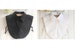 White, Black / Fake Collar / Cotton Half Fake Dickie Collar / Half Shirt Collar / Removable Fake Collar B26(E) 