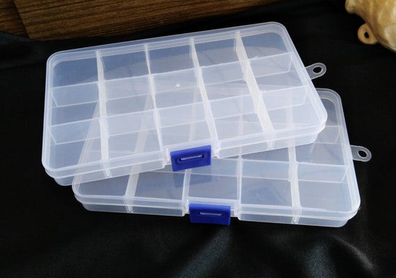 On Sales Lot / 10 Boxes / Small 15 Plastic Adjustable Compartment Storage  Boxes, DIY Plastic Clear Box, DIY Transparent Orangiser -  Canada