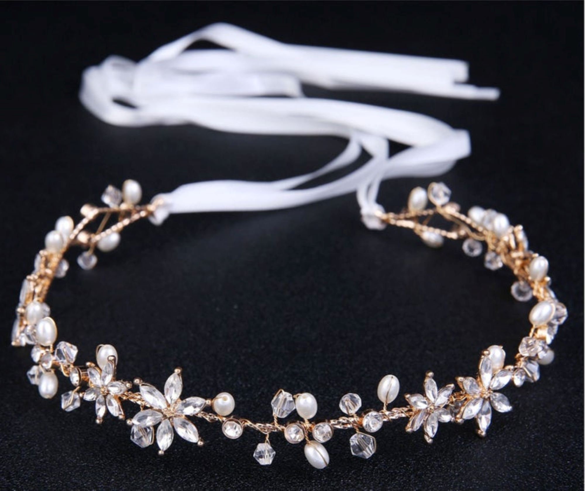 Crystal Wedding Vine Crystal Wedding Crown Bridal Wedding Etsy