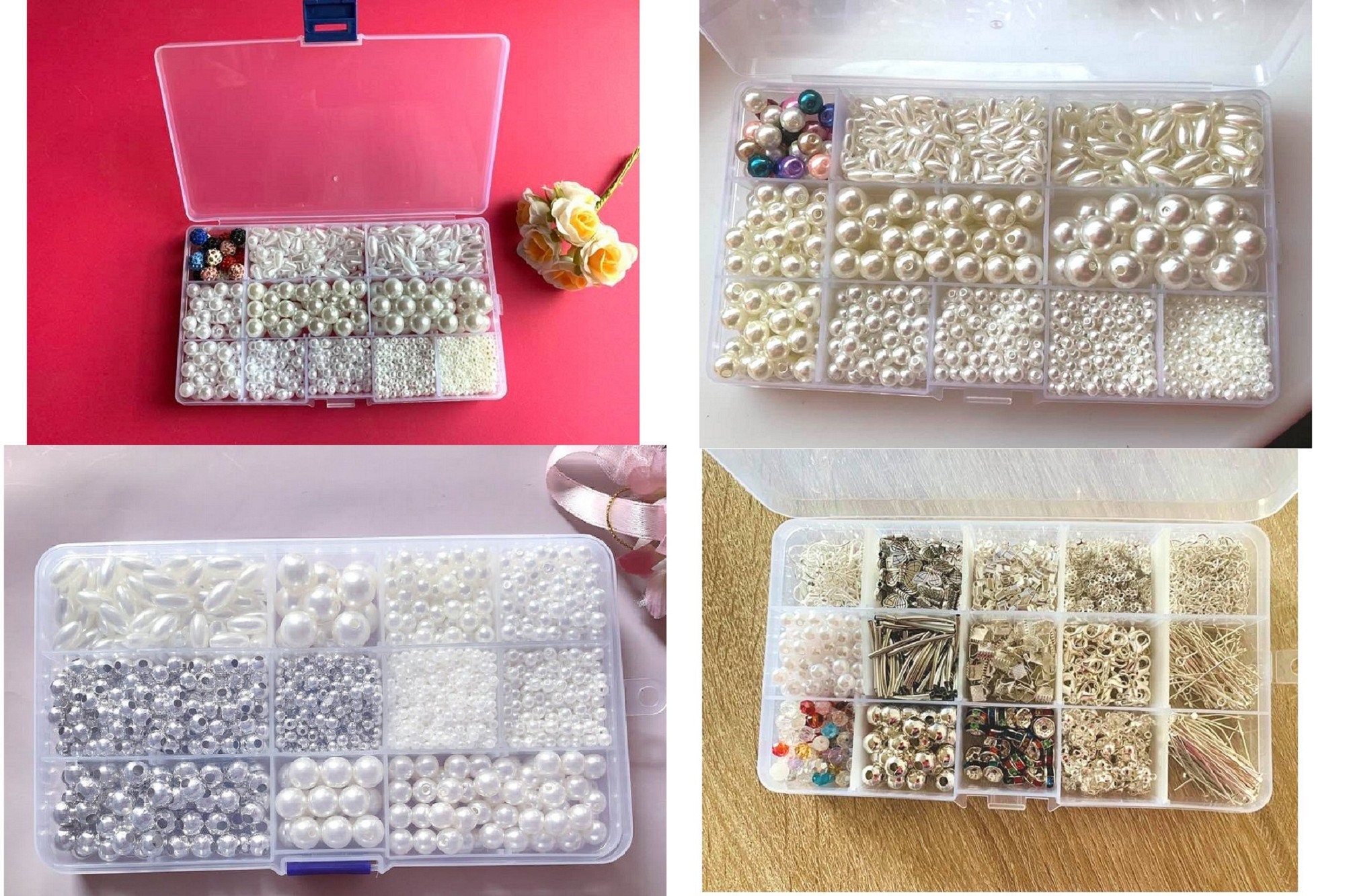 Jewellery Making Set with Storage Box 4mm10mm Glass Beads Etsy