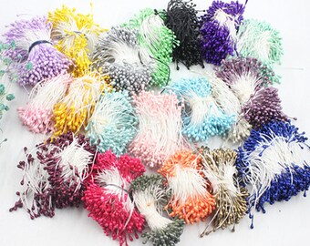 300Pcs Double Heads Artificial Mini Pearl Flower Stamen Wedding Party Decoration 300Pcs Double Heads Artificial Mini Pearl Flower Stamen Wedding Party Decoration