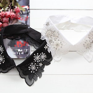 Fake Lace Collar / Cotton Collar / Removable Fake Collar / Detachable Collar / False Collar / B98(K)