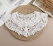 White Fake Lace Collar / Removable Fake Collar / Detachable Collar / False Collar / B106(K) 