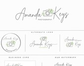 Branding kit, Premade Logo Kit, Branding set, Business branding, Logo camera, Logo photography, branding package, leaves camera