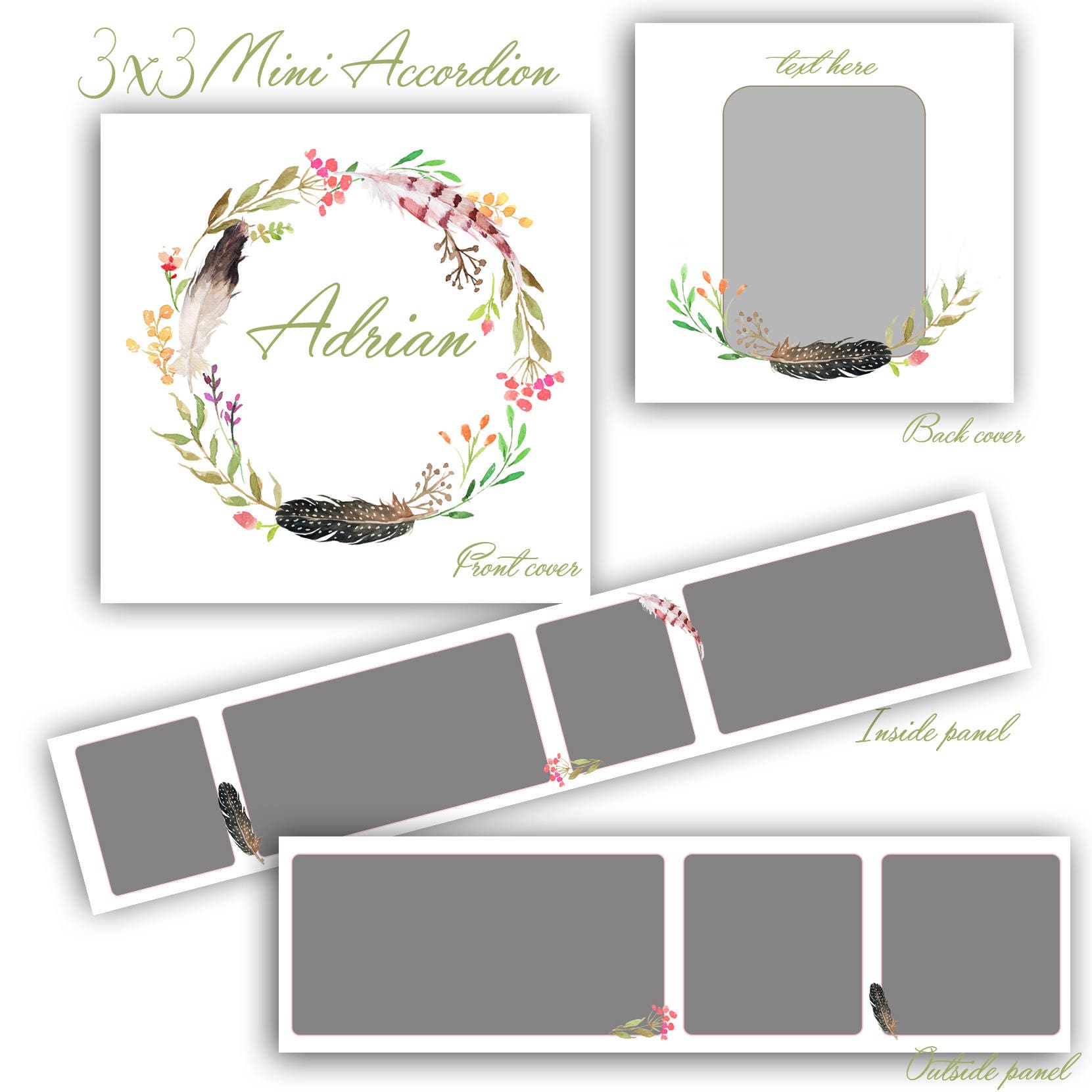 Accordion book template comicvamet