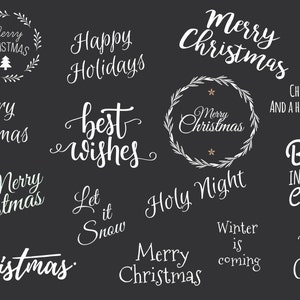 15 Weihnachten Urlaub Overlays - Text Foto Overlay INSTANT DOWNLOAD