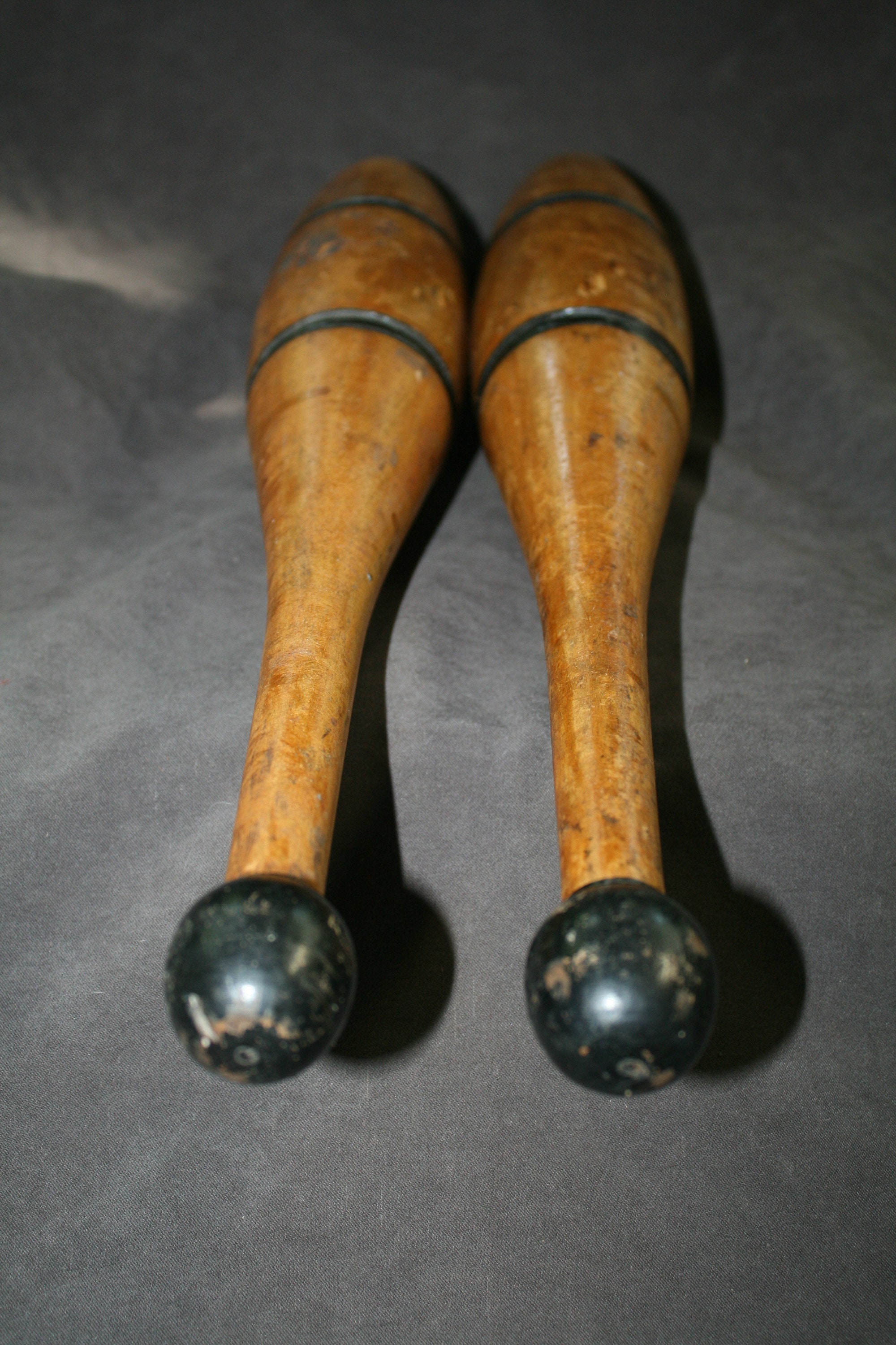 Antique Pair Of Wood Juggling Or Exercise Pins Etsy