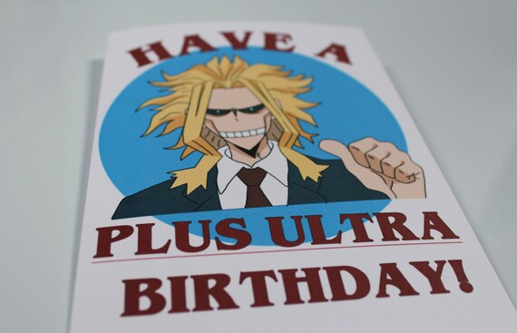 Joyeux Anniversaire Maigre All Might My Hero Academia Carte Etsy Joyeux Anniversaire Maigre All Might My Hero Academia Carte Etsy