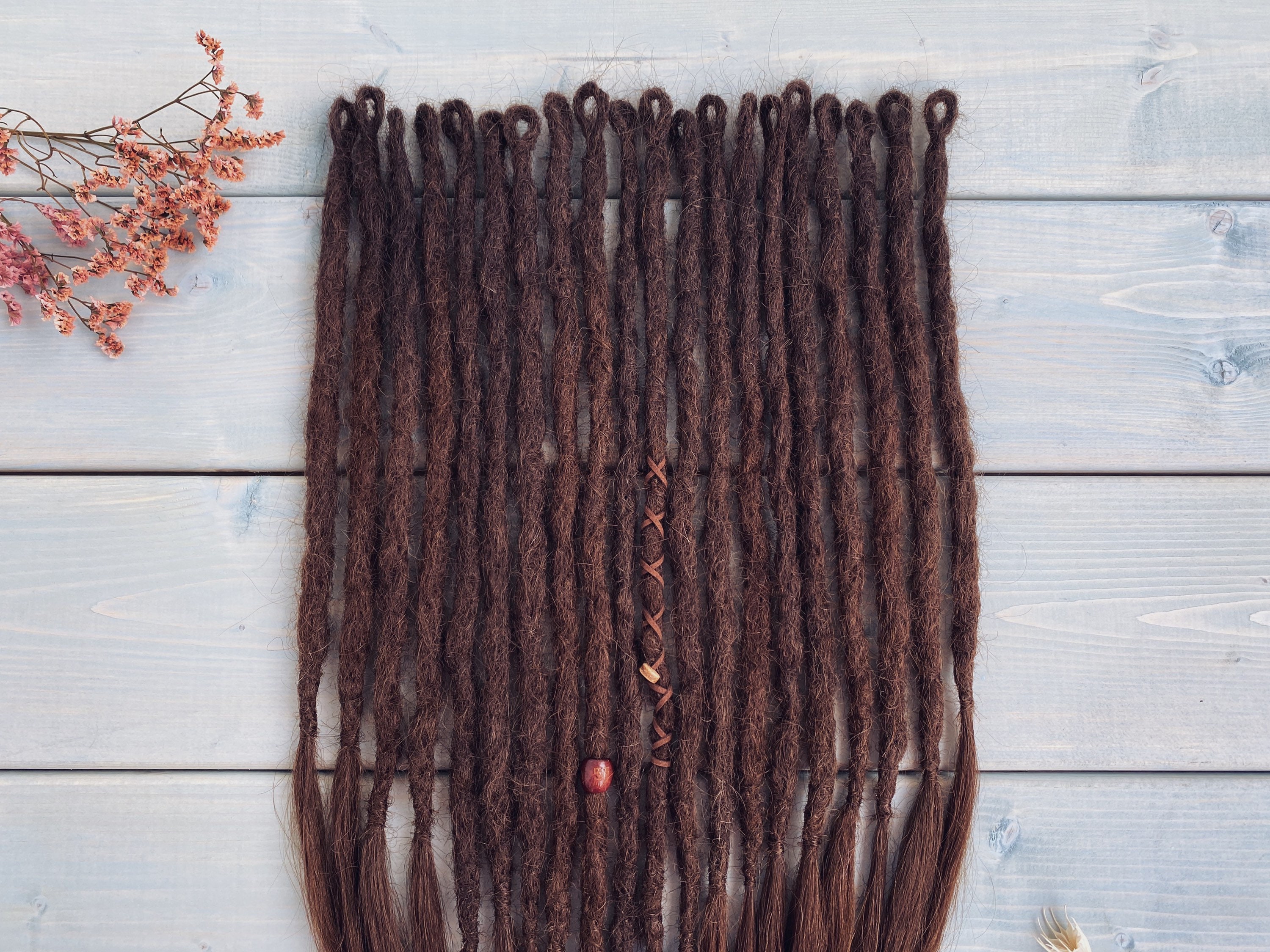 Dreads Human Hair Extensions Custom Dreadlocks Double Ended Etsy