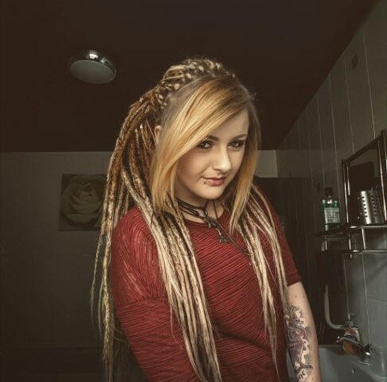 Synthetic Dreads Ombre Ginger to Blonde Double Ended or Single Etsy