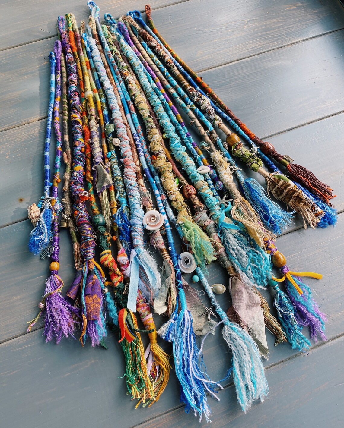 DreadWrap Dreads Wrapping Single Ended Extensions Thread Etsy