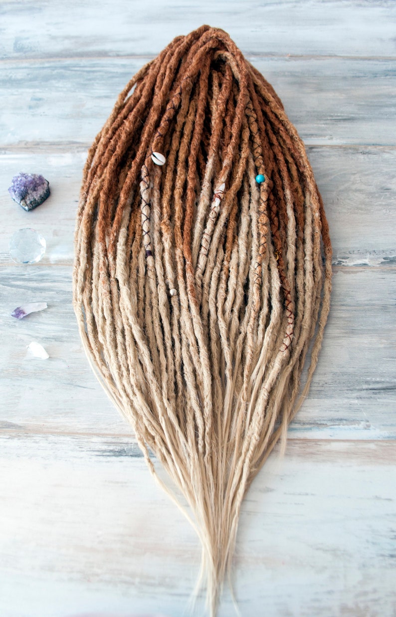 Synthetic Dreads Ombre Ginger to Blonde Double Ended or Single Etsy