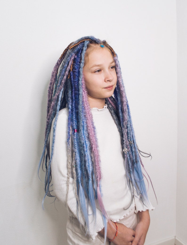 double ended synthetic dreads for sale purple and pink double ended synthetic dreads for sale purple and pink