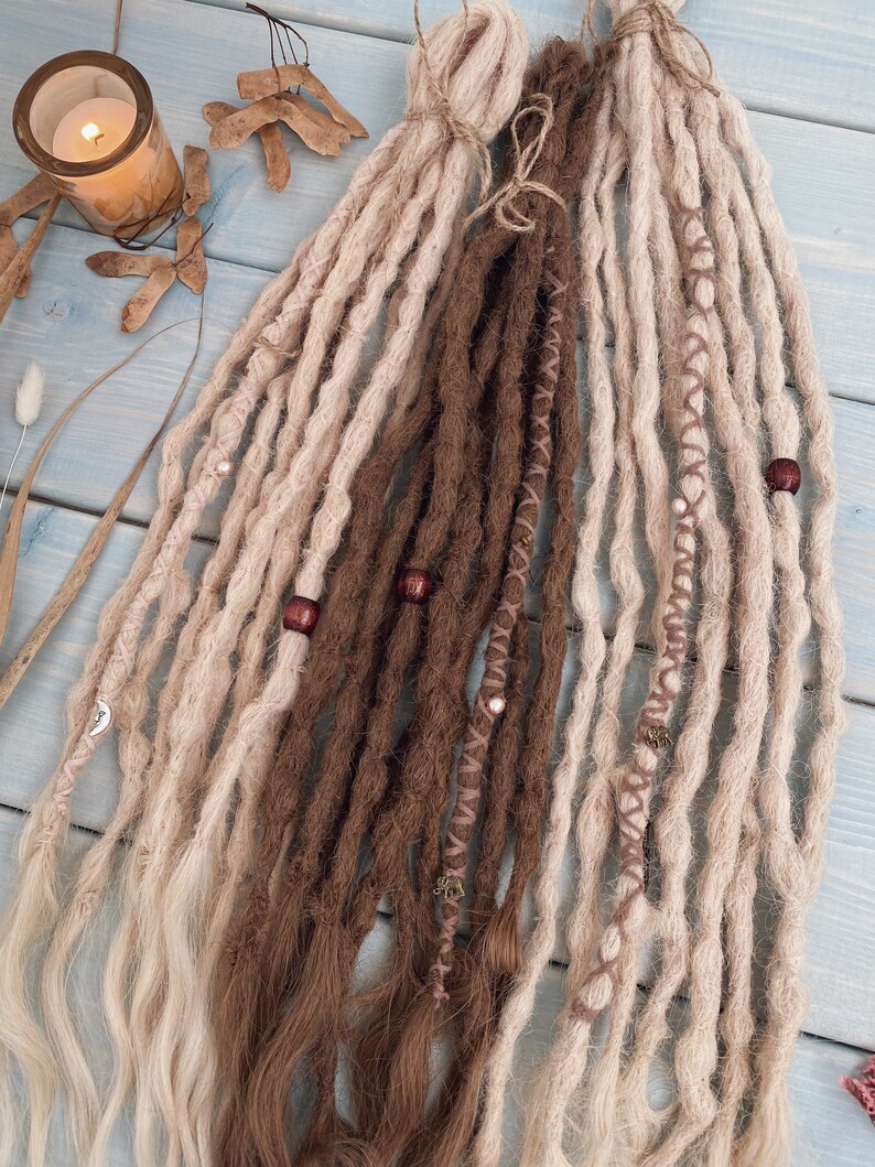 Custom Dreads Human Hair Extensions Dreadlocks Double Ended Etsy