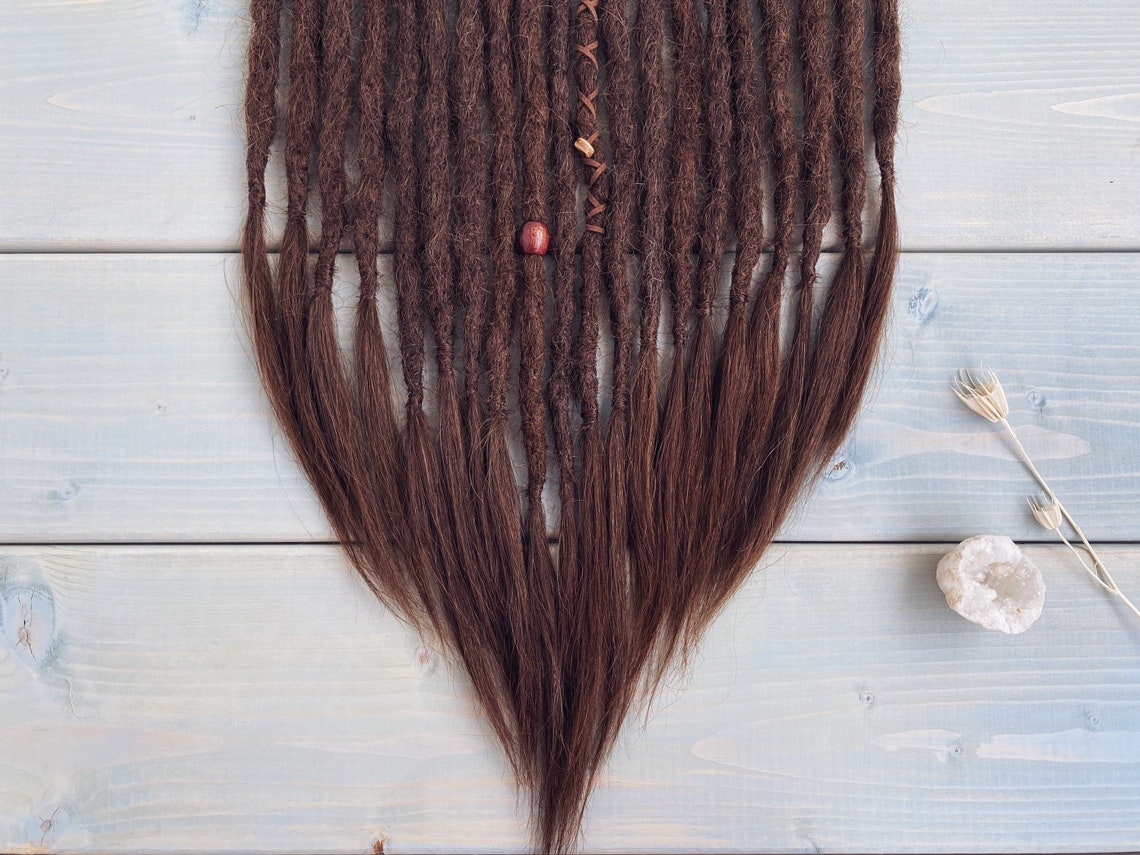 Dreads Human Hair Extensions Custom Dreadlocks Double Ended Etsy
