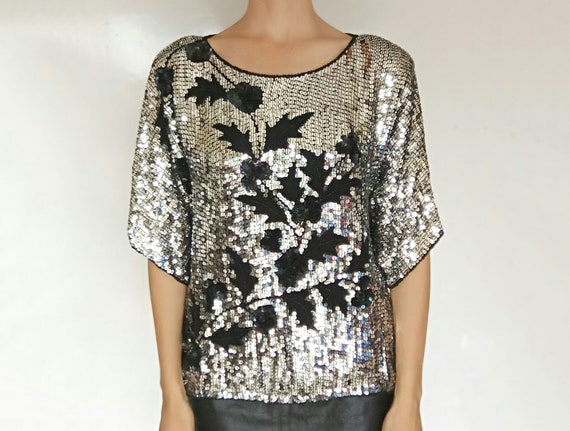 vintage sequin top