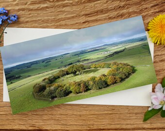 Peak District Greetings Card - Minninglow Burial Mound - DL Size