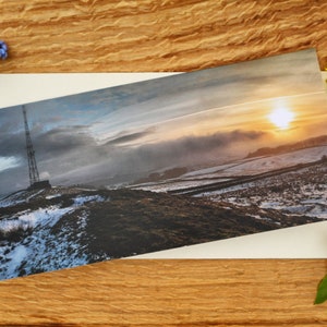 Peak District Greetings Card - The Radio Mast on Eyam Moor - DL Size