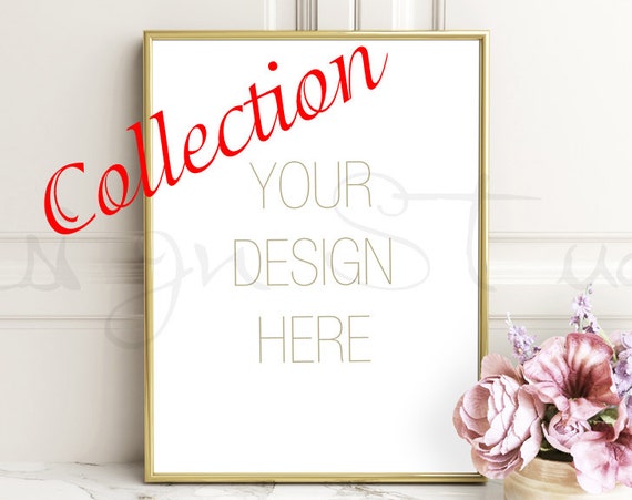 Styled Stock Photography Gold Frame Mockup Vertical Horizontal Styled Stock Photography Gold Frame Mockup Vertical Horizontal