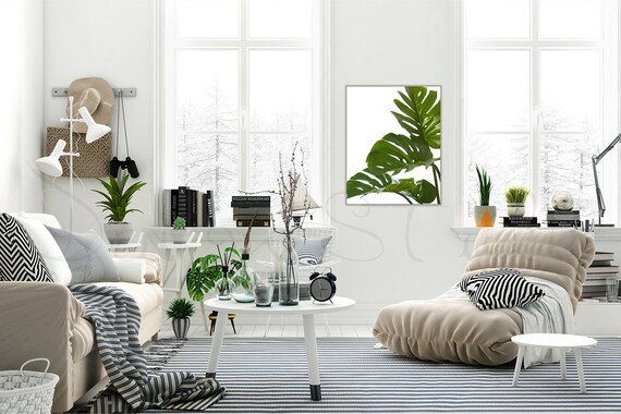 Living Room Frame Mockup Minimalist Interior Styled Stock Photography Living Room Frame Mockup Minimalist Interior Styled Stock Photography