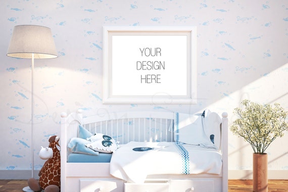 Nursery Frame Mockup Styled Frame Mock Up Horizontal Frame