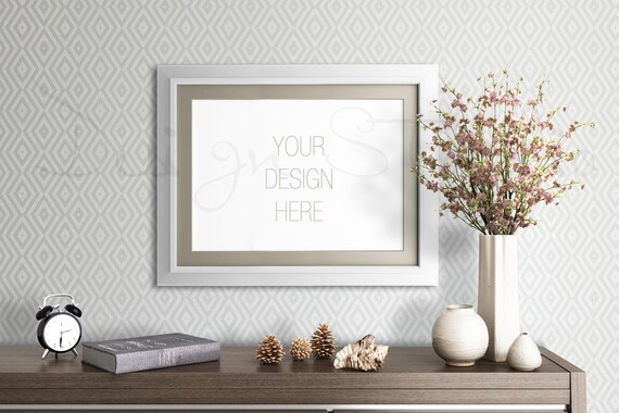 5x7 Frame Mockup Buy3 Pay2 Living Room Mockup Empty